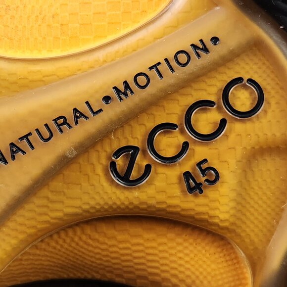 Ecco Biom Yak Hydro Max Men Size 11/11.5 EU 45 Leather Brown Golf Spikes Shoes - Picture 11 of 11